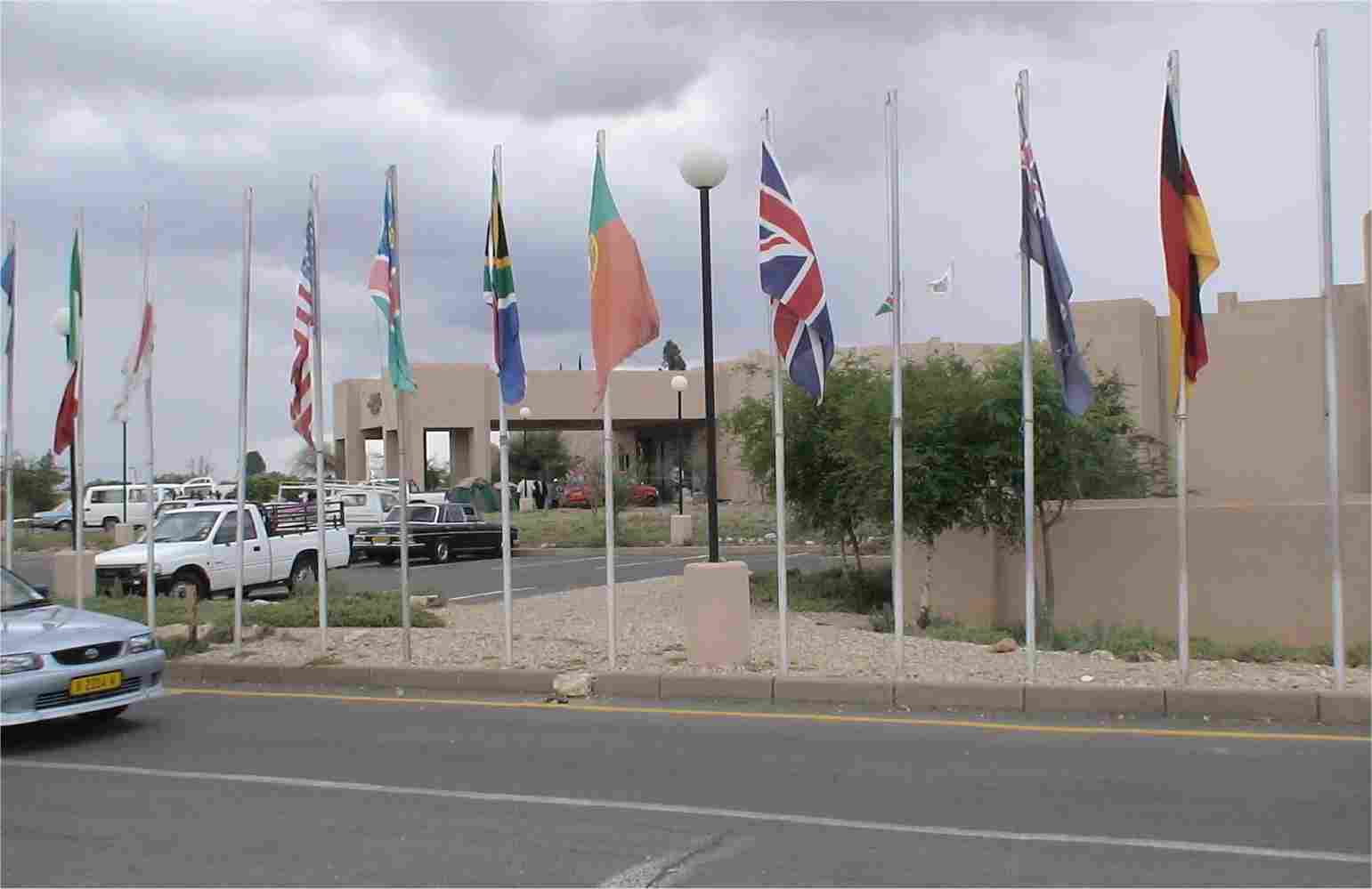 The entrance to the Windhoek Country Club Resort and Casino. Photo by FG.