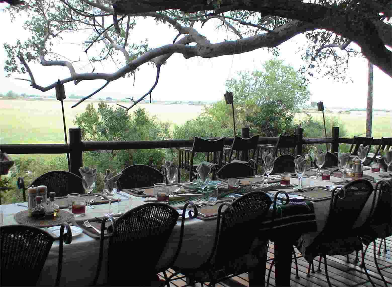 The view from the dining area of Kwetsani Camp is spectacular. Photo by FG.