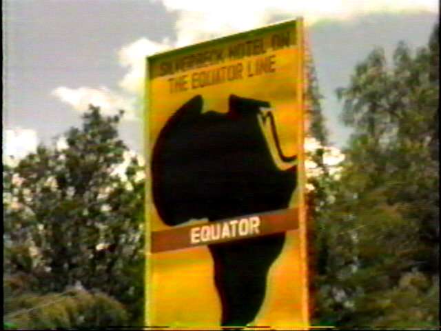 At the Equator.