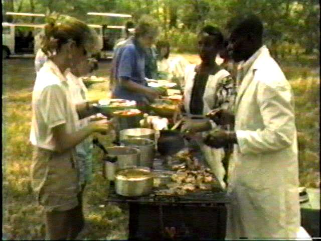 Lunch in the bush.