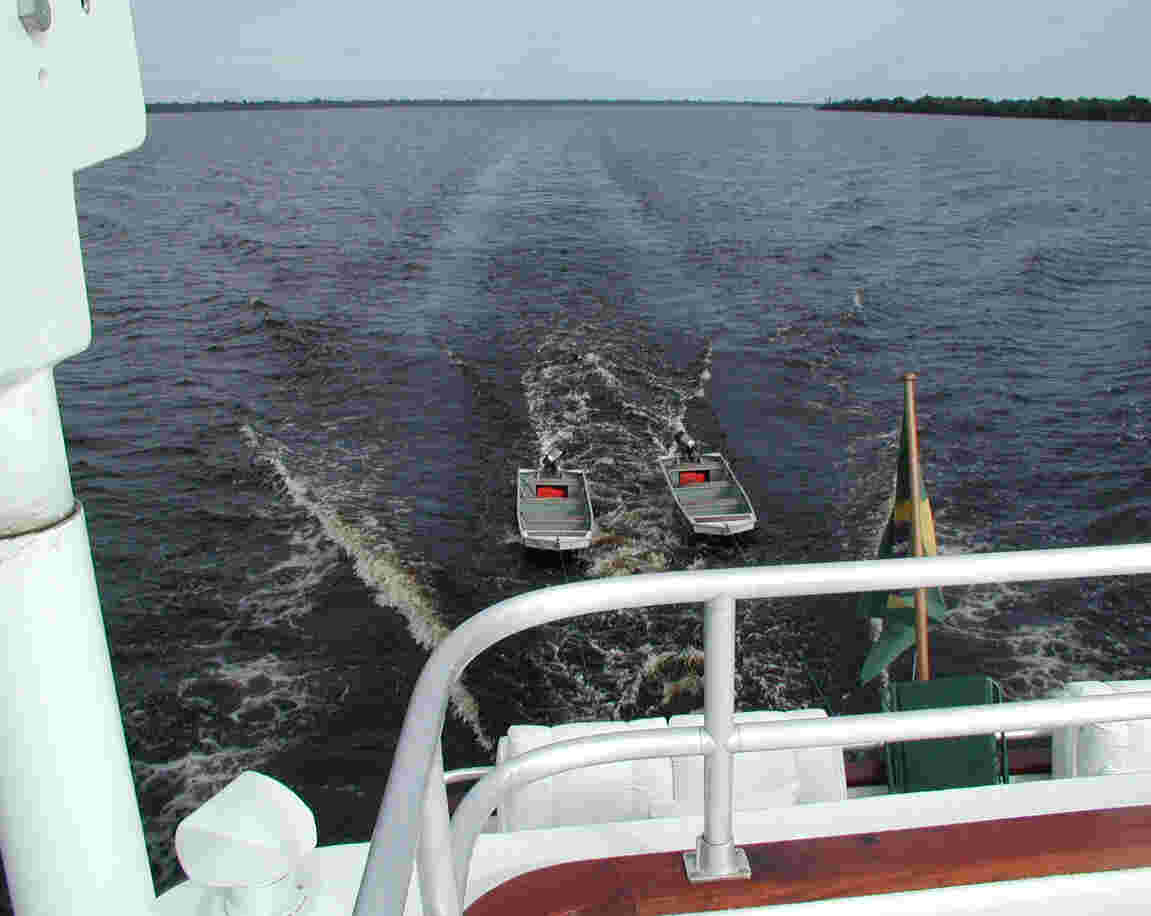 The Negro River; on route to the bathing beach.  Photo by FCG.