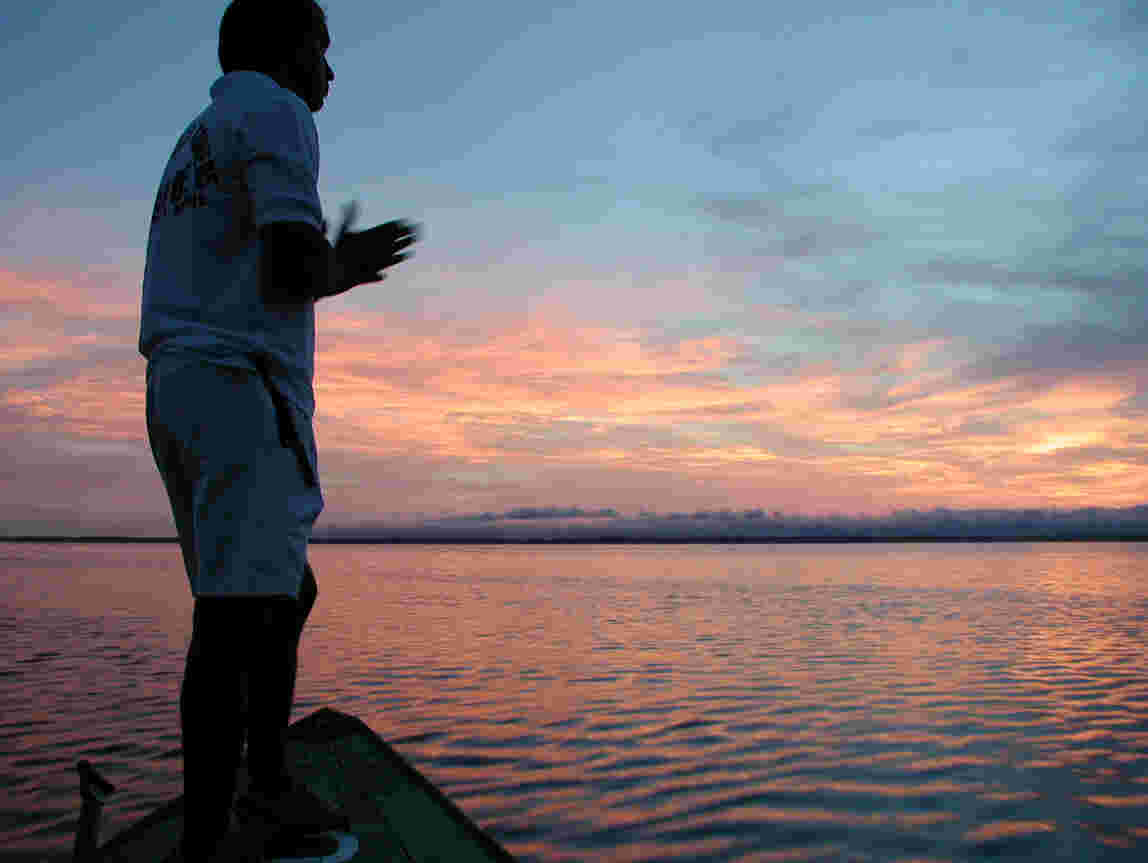 Sunrise over the Negro River.  Photo by FCG.