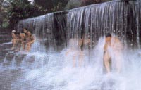 Sitting in a thermal waterfall is absolutely glorious.  (Photo from the General Tours website.)