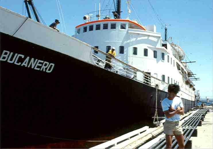 The M/N Bucanero.  Photo by Dad.