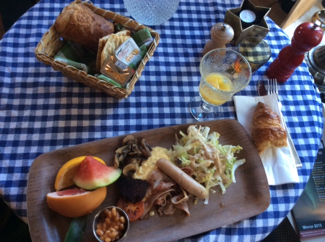 I had my first meal in Reykjavik.
