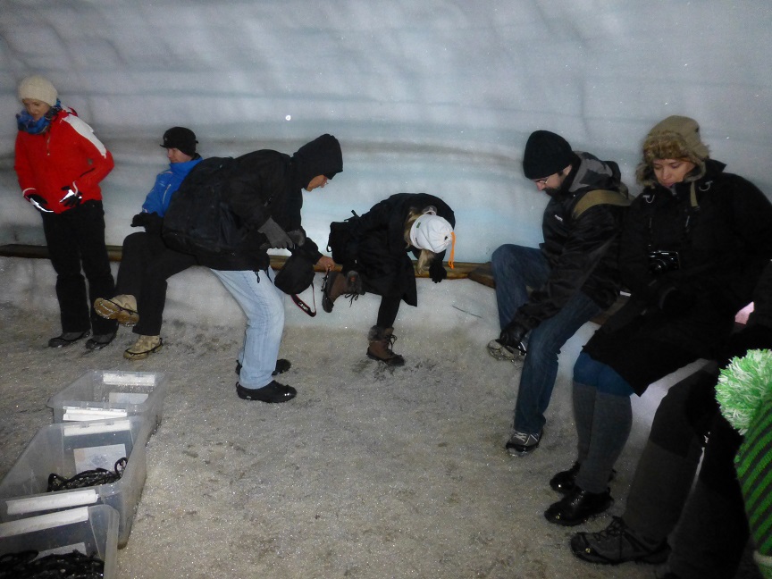 Glacier cave.