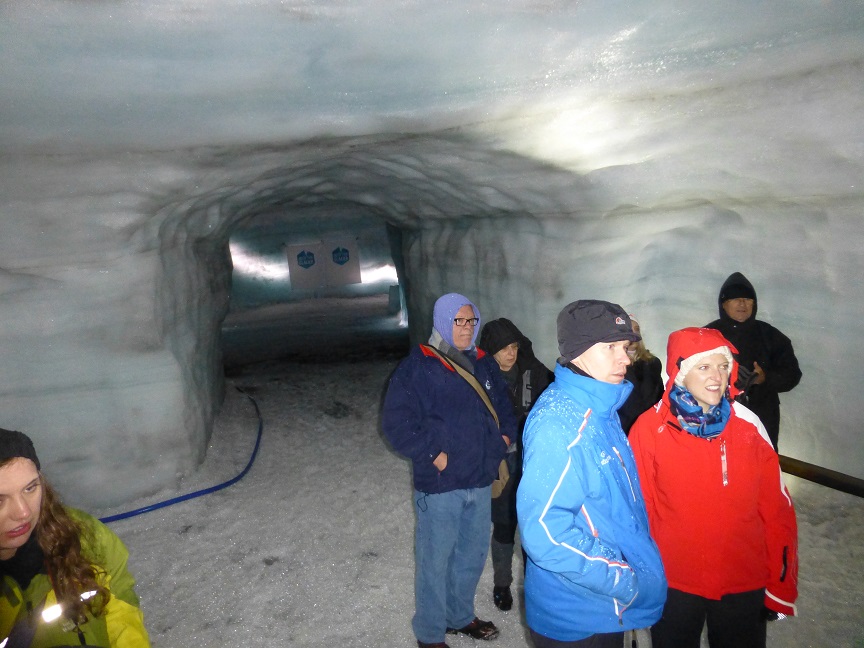 Glacier cave.