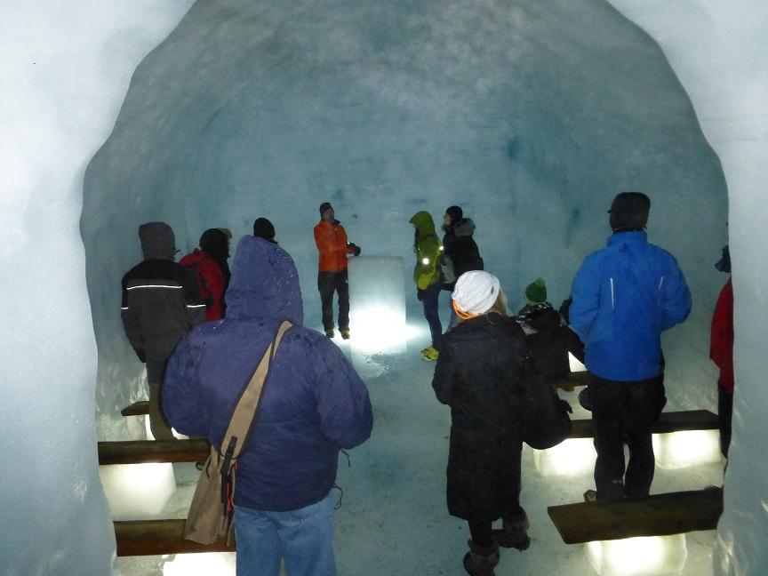 Glacier cave.