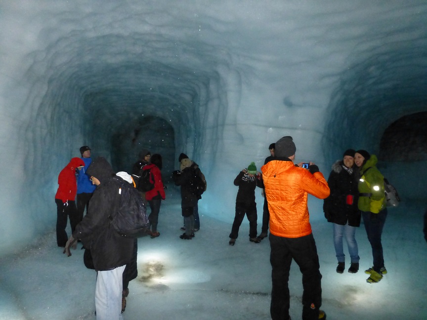 Glacier cave.