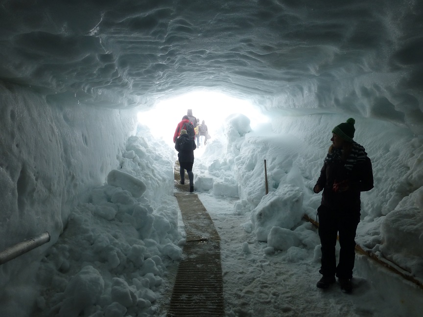 Glacier cave.