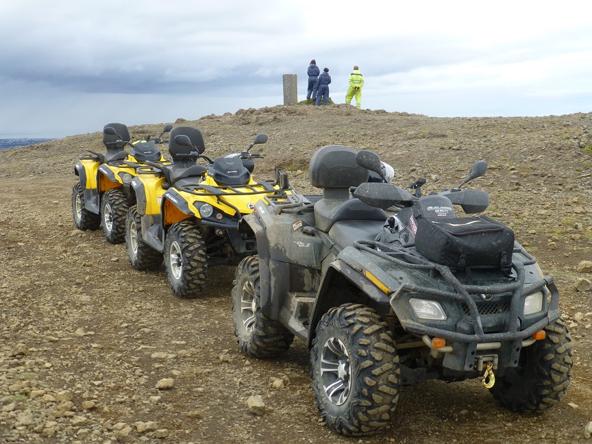 Quad bikes.