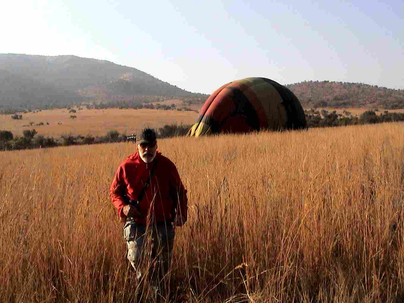 The balloon has landed and our flight has ended.  Photo by FG.