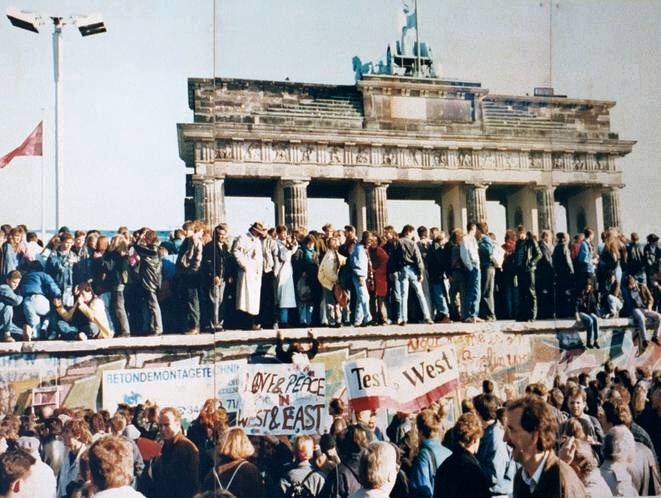The Berlin Wall.  Photo from the Internet.
