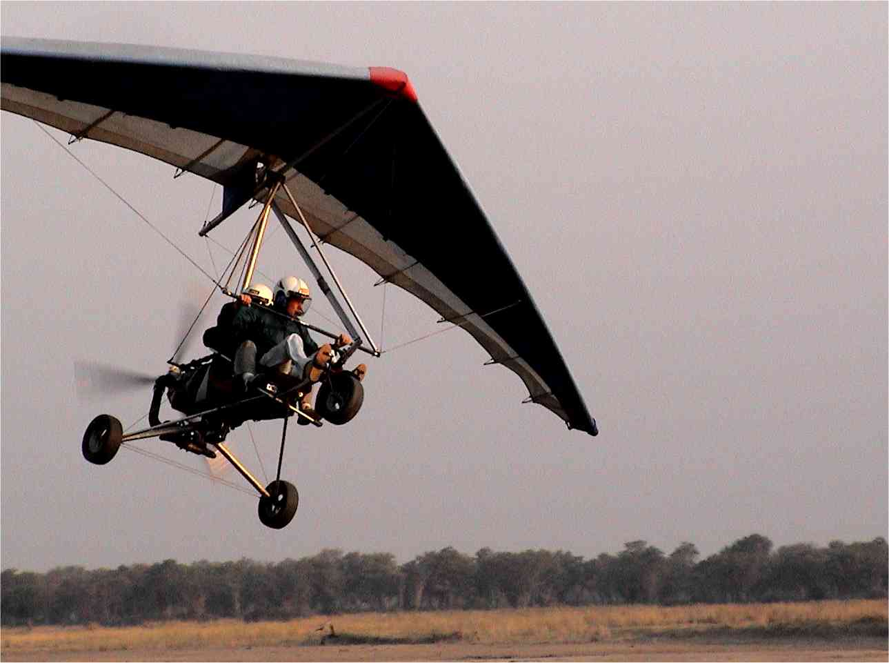 My ultra-light ride was fantastic! (Another guest is passenger in this picture.) Photo by FG.